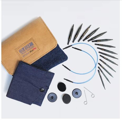 SET DE AGUJAS INDIGO WOOD MINI KNIT PRO 