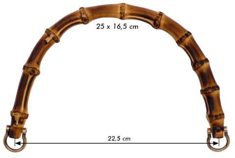 PAR ASAS BOLSO BAMBU 22 CM