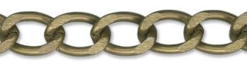 CADENA ALUMINIO POR METRO. ORO VIEJO 