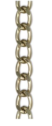 CADENA ALUMINIO. ORO MATE
